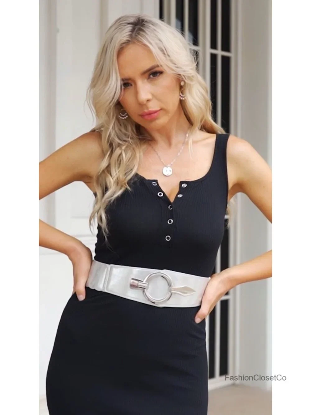 Vintage Wide Elastic Waist Belt Faux Leather Stretch Waistband for Dresses